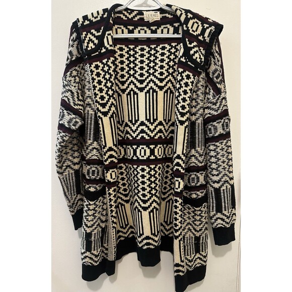 M & M Sweaters - La Hearts Cardigan Sweater Size XS/S Runs Big See Measurements Chunky Cozy